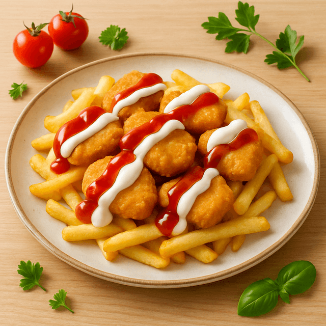 Nuggets con Papas (niños)